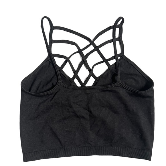 NWOT SUZETTE COLLECTION BLACK SPIDER CAGE BRALETTE / CROPPED TOP - Picture 4 of 6